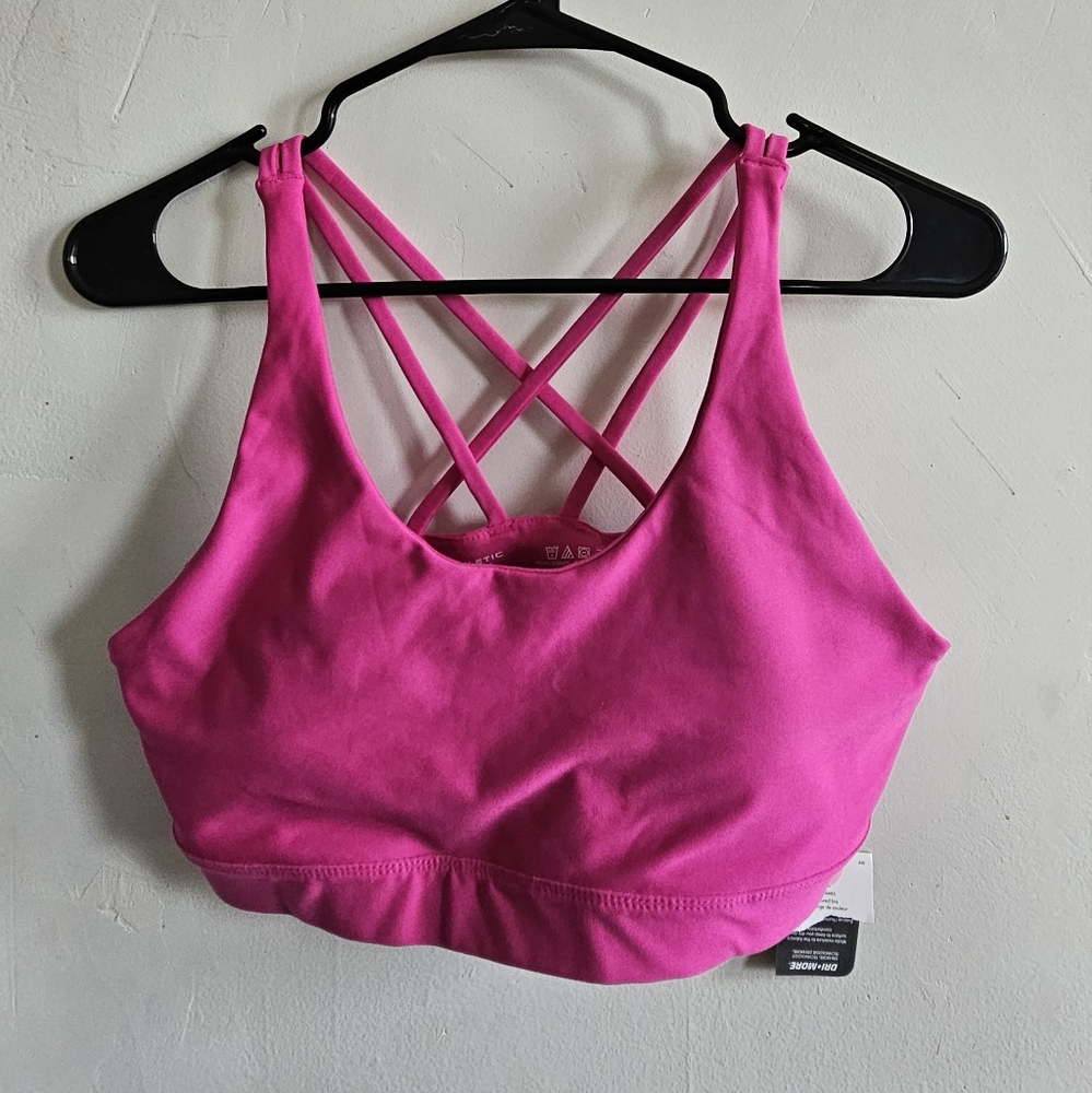Athletic Works sports bra hit pink large L BNWT Brand new with tag sport workout